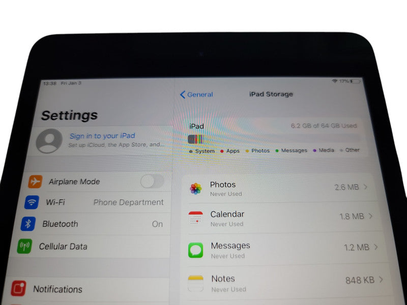 Apple iPad Mini 5th - 64GB - Space Gray [A2126] (