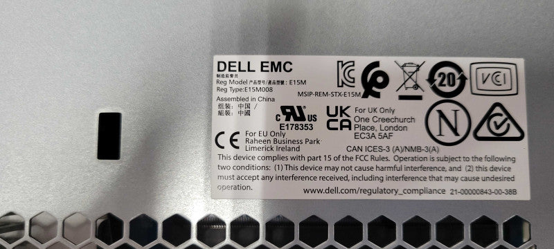 Dell powervault ME5012 12-Bay Storage array with 2x PSU, 1x E15M E15M008 _