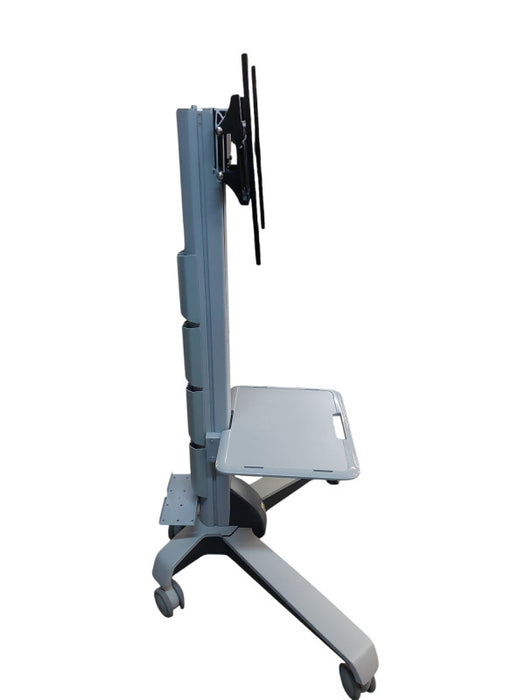Ergotron Tv Stand Cart on Wheels / Tilting  , has a shelf  =