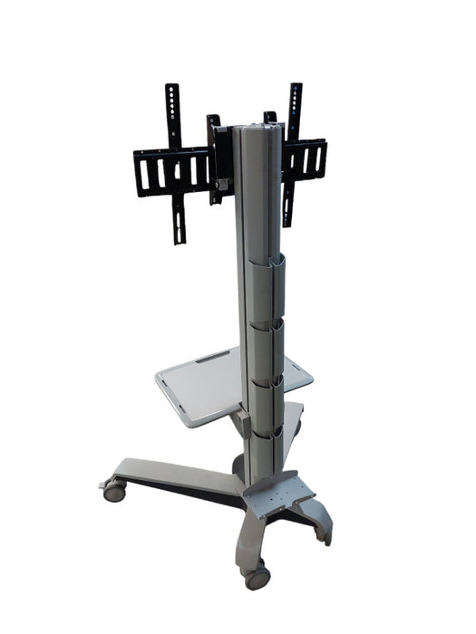 Ergotron Tv Stand Cart on Wheels / Tilting  , has a shelf  =
