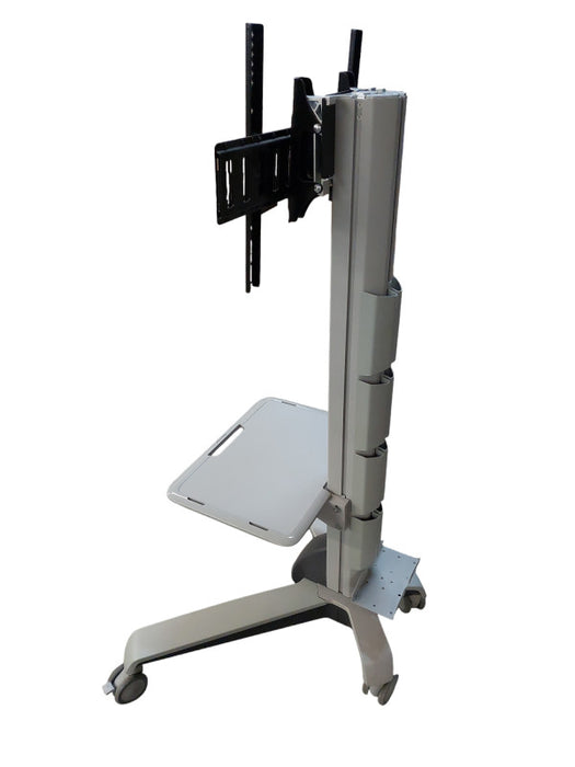 Ergotron Tv Stand Cart on Wheels / Tilting  , has a shelf  =