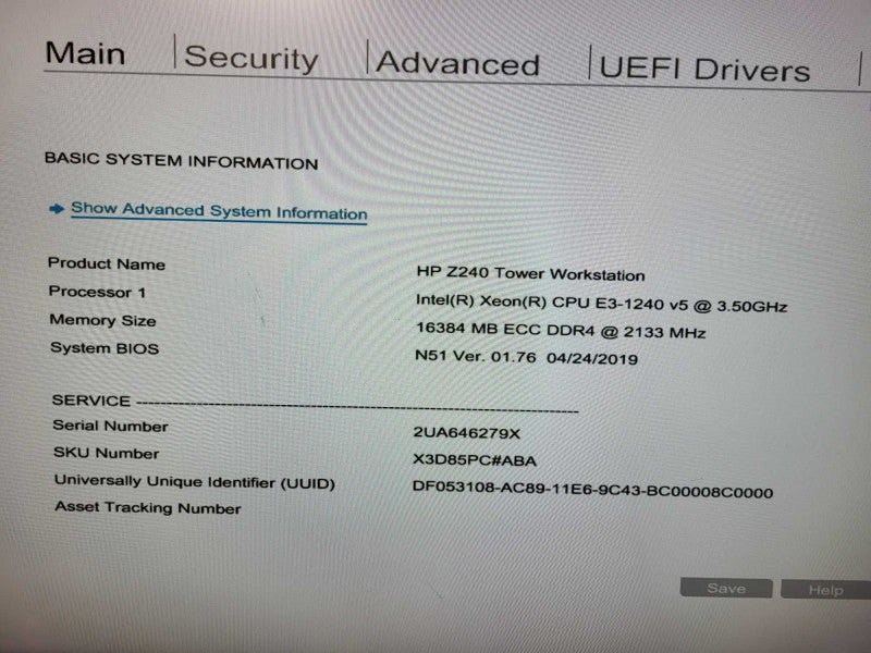 HP Z240 Tower | Xeon E3-1270 v5 @3.6GHz, 16GB DDR4, 256GB SSD, Quadro K2000  Q$