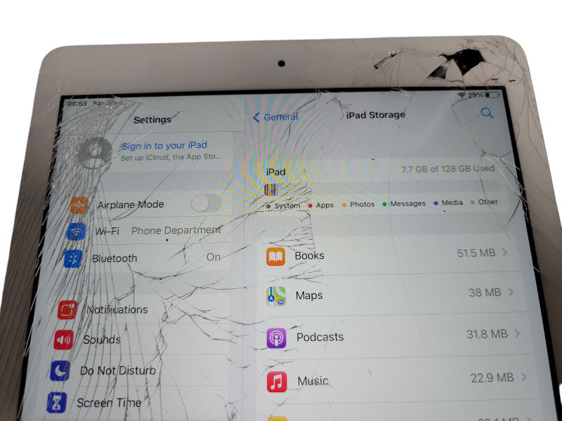 Apple iPad 6th Gen - 128GB - White [A1893 | Read] (