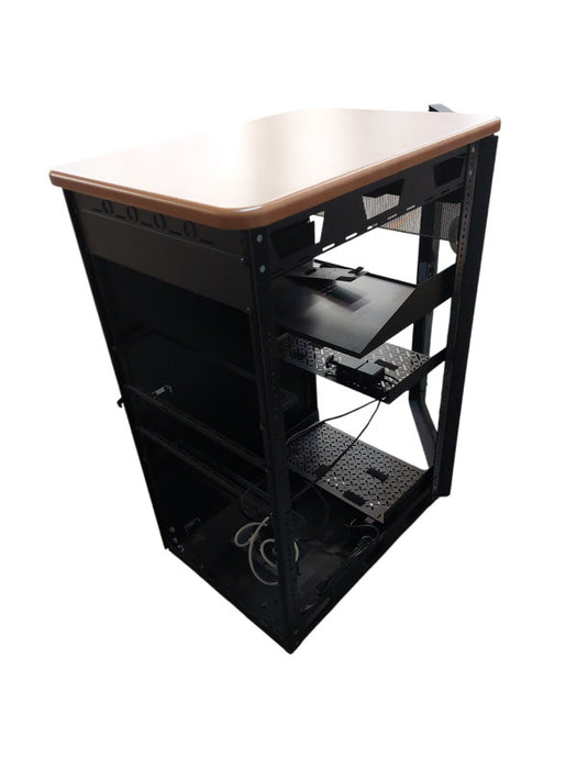 Middle Atlantic Server/Audio Half Rack / Left Wall Side Panel Missing  =