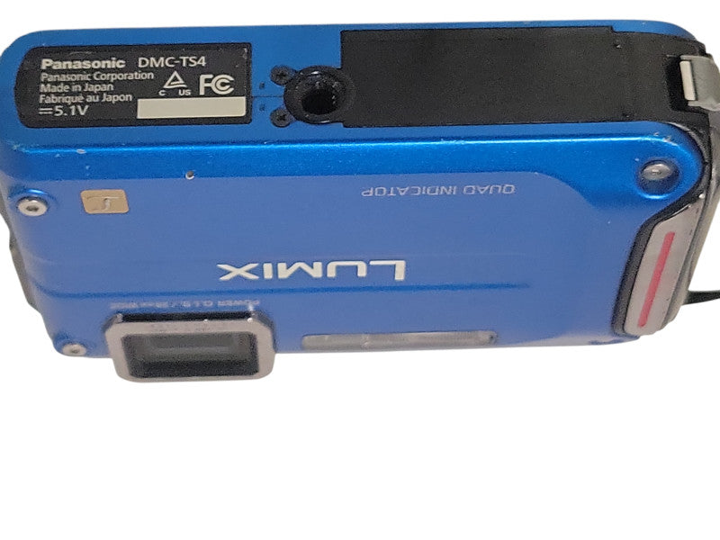 Panasonic Lumix DMC-TS4 12.1MP Waterproof Digital Camera, READ _