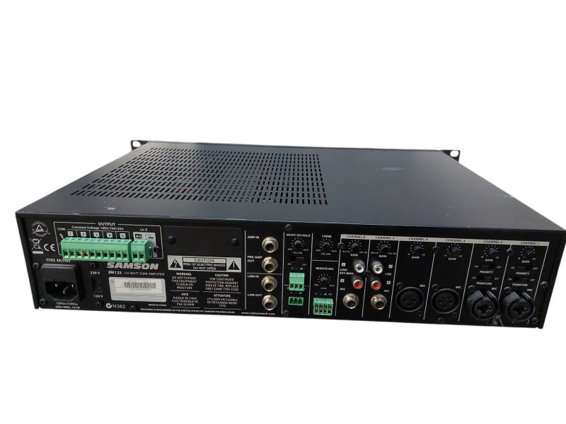 Samson 125 Watt Zone Amplifier Model: ZM125  =