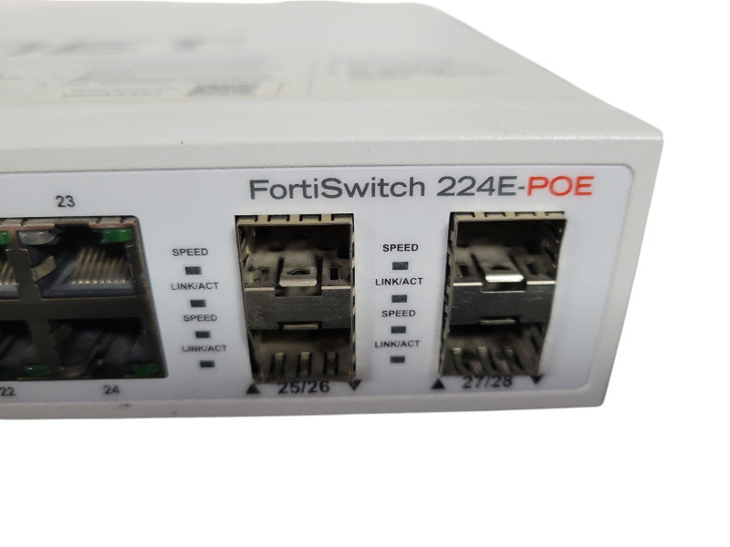 Fortinet FortiSwitch 24 Ports Rack Mountable Ethernet Switch - FS-224E-POE !