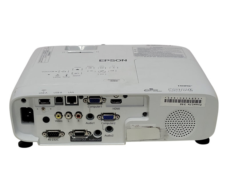 Epson Powerlite X49 H982A 3LCD 3500 Lumens Projector 1583 HRS, No Remote _