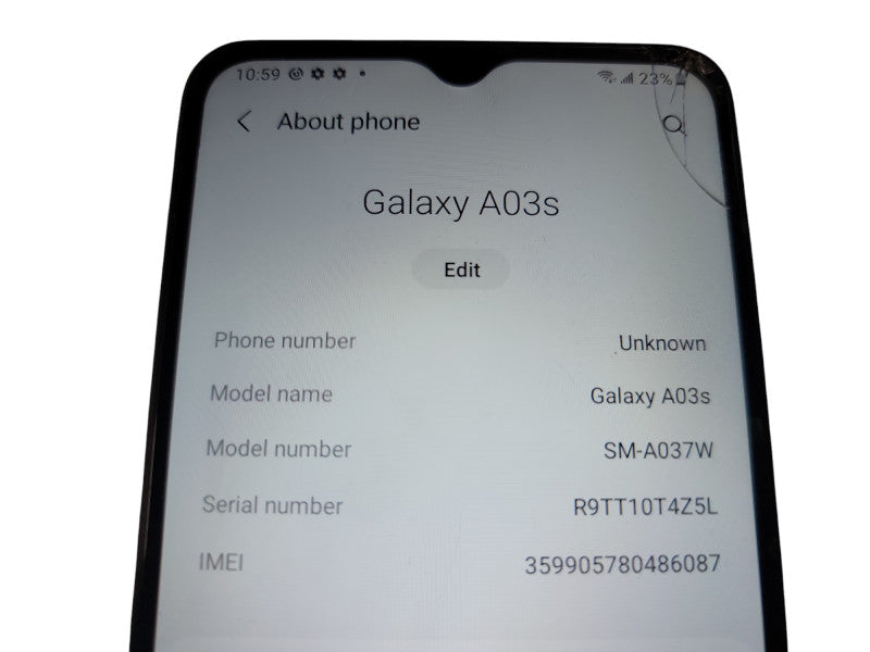 Samsung Galaxy A03s - 32GB - Black [SM-A037W | Read] (*