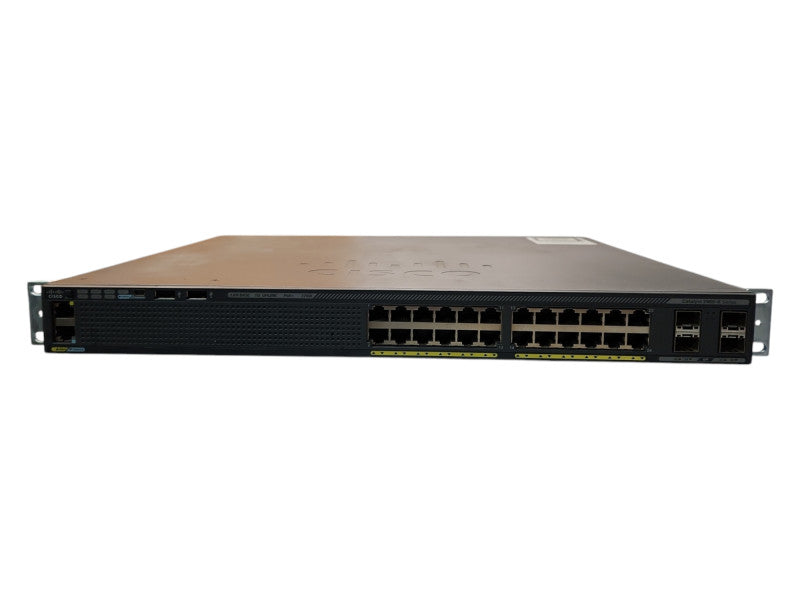 Cisco WS-C2960X-24PS-L v01, 24-Port Gigabit PoE Switch, 4xSFP