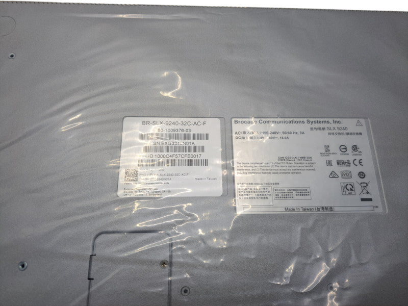 (New) Brocade BR-SLX-9240-32C-AC-F | 32-Port 100G QSFP28 40G QSFP+ Switch