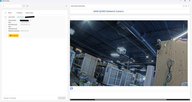 AXIS Q3505-VE 9MM Digital Security Camera w/Dome Cover