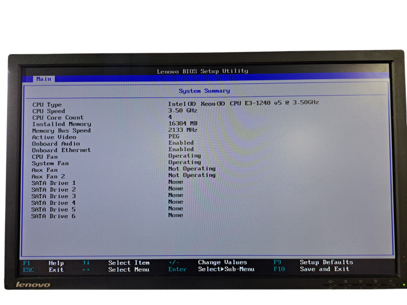 Lenovo ThinkStation P310 | Xeon E3-1240 v5 @3.50GHz, 16GB DDR4, No GPU/HDD's