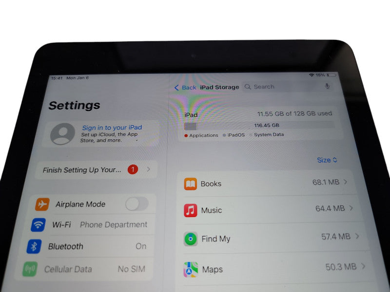 Apple iPad 6th Gen - 128GB - Space Gray [A1954] (