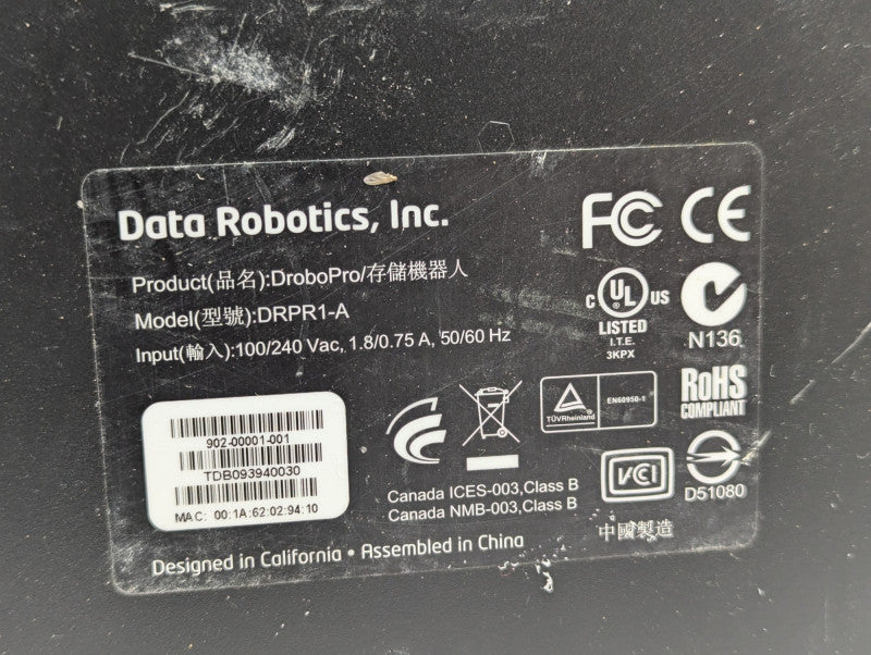DROBO DRPR1-A 8 Bay NAS Please READ  -