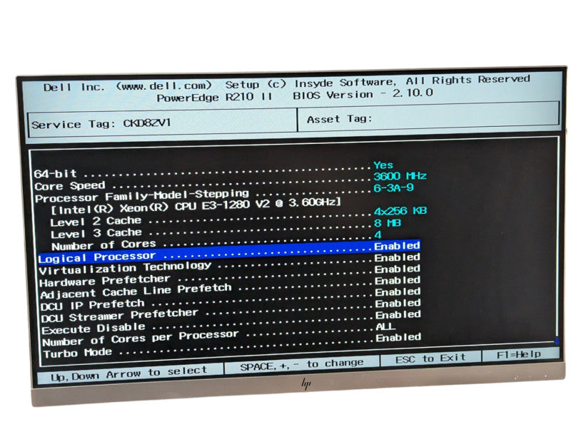 DELL PowerEdge R210 II Small Server Intel Xeon E3-1280 v2 @ 3.60Ghz 32GB RAM  -