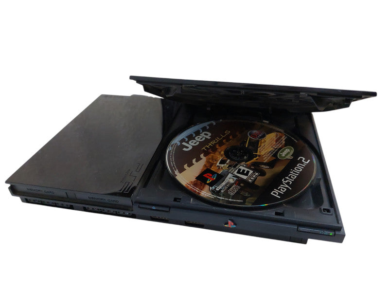 Sony Playstation 2 Slim scph-90001, Two Controller & 4 Games / No AV Cables  =