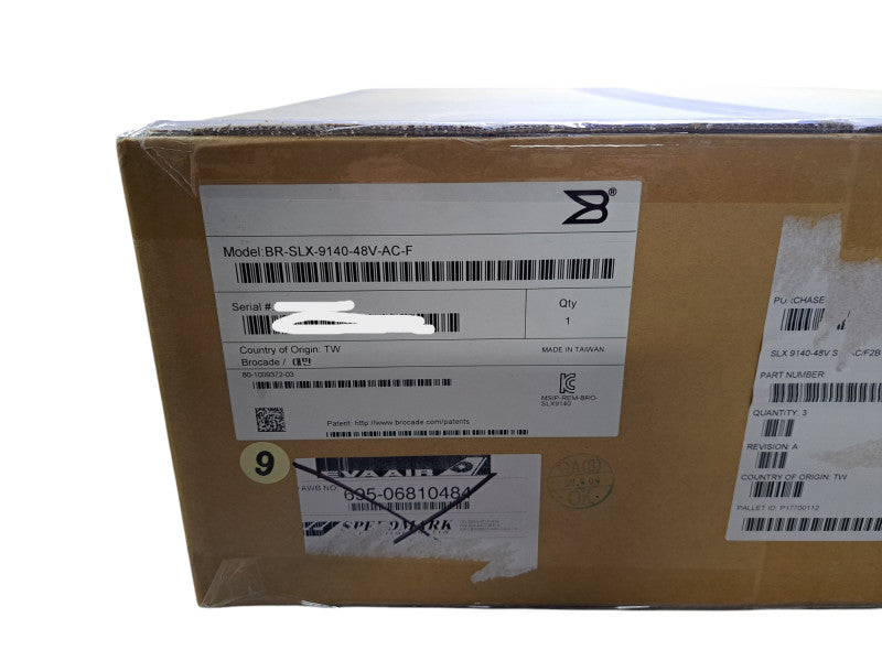 (New) Brocade BR-SLX-9140-48V-AC-F | 48x 25G SFP28, 6x 100G QSFP28 F-B Switch