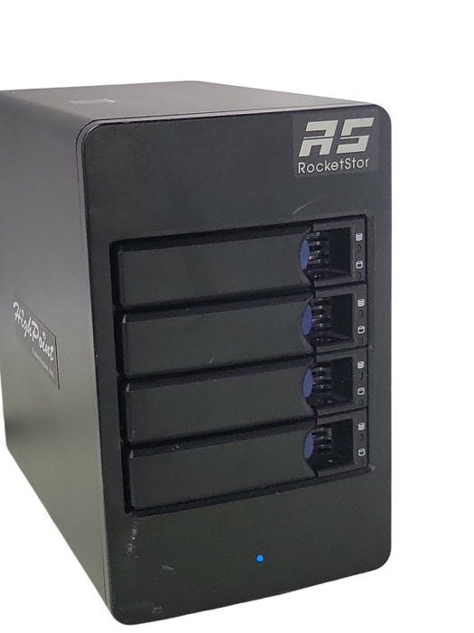 HighPoint RocketStor 6414AS 4-Bay Mini-SAS RAID Enclosure, 4x HDD Trays _