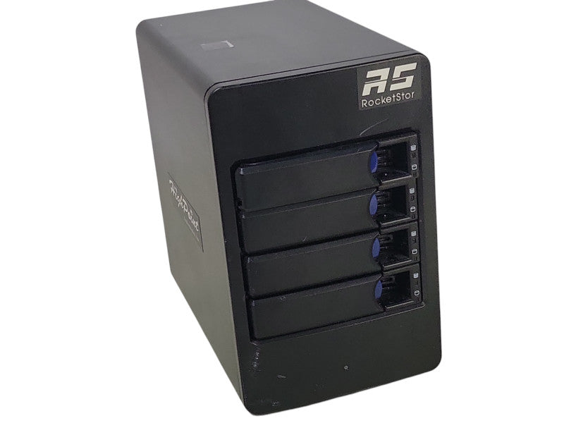HighPoint RocketStor 6414AS 4-Bay Mini-SAS RAID Enclosure, 4x HDD Trays _