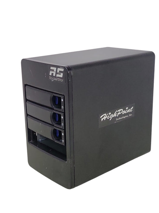 HighPoint RocketStor 6414AS 4-Bay Mini-SAS RAID Enclosure, 3x HDD Trays _