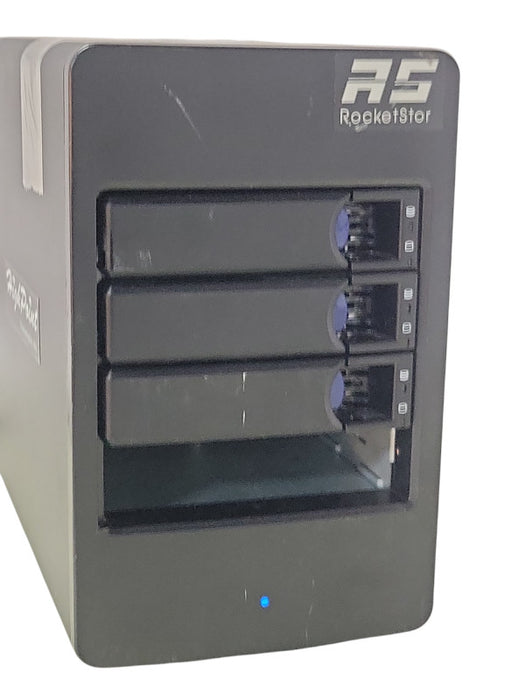 HighPoint RocketStor 6414AS 4-Bay Mini-SAS RAID Enclosure, 3x HDD Trays _