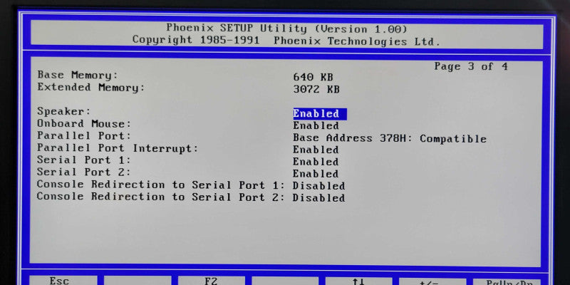 vintage Intel S486SX254F PC, 80486 CPU, with 1x memory stick, no HDD _