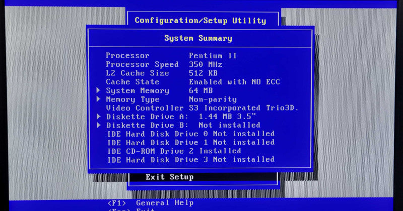 IBM Personal Computer 300GL Pentium II 350MHz 64MB RAM, No HDD, SEE _