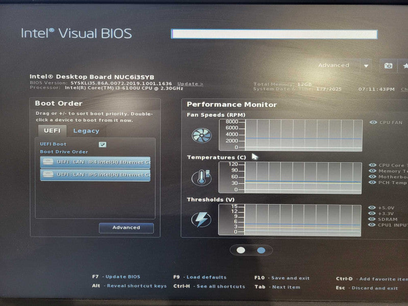 Intel NUC6i3SYB i3-6100U 16GB RAM !