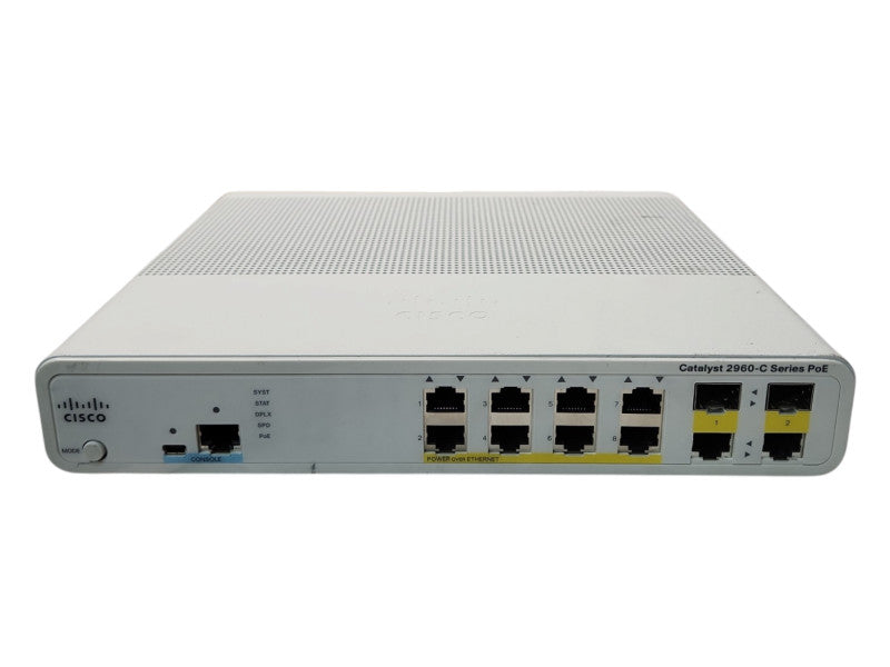 Cisco Catalyst 2960-C WS-C2960C-8PC-L V04, 8-port Ethernet PoE Network Switch