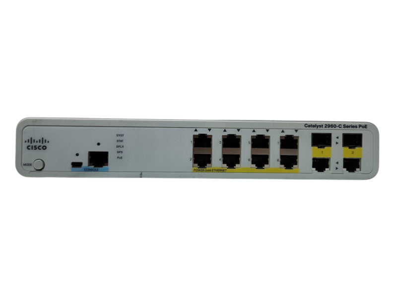 Cisco Catalyst 2960-C WS-C2960C-8PC-L V04, 8-port Ethernet PoE Network Switch