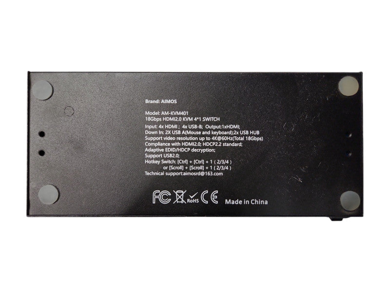 AIMOS AM-KVM401 4 Port HDMI KVM Switch 4 IN 1