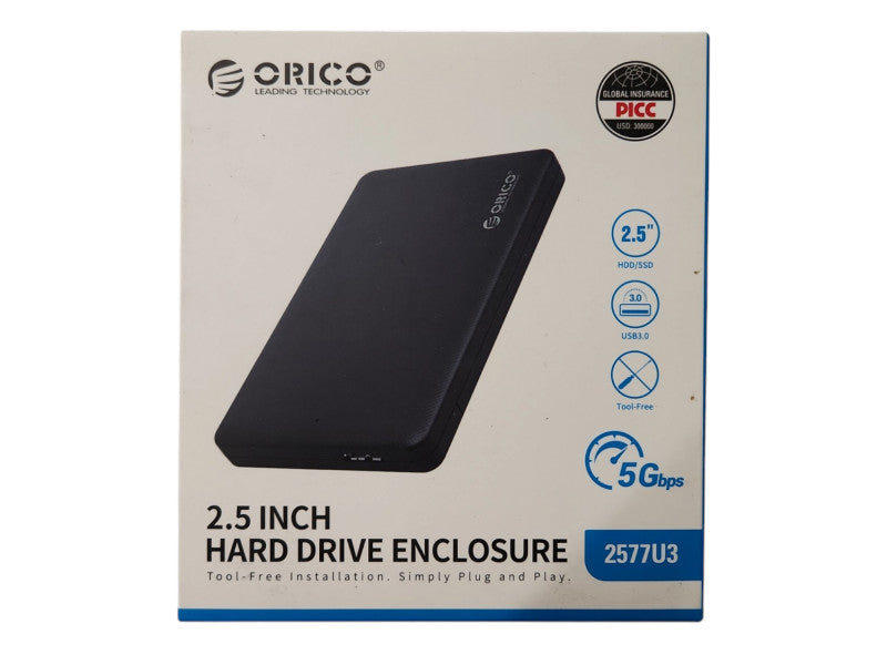 *NEW* ORICO 2577U3 Mobile 2.5" Hard Disk Enclosure Q