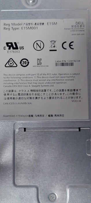 Dell E15M Compellent 8G-FC-4 Type A Controller E15M001 _