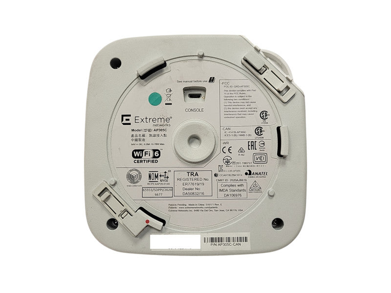 Extreme Networks AP305C Extreme Wireless WiFi6 Access Point Q$