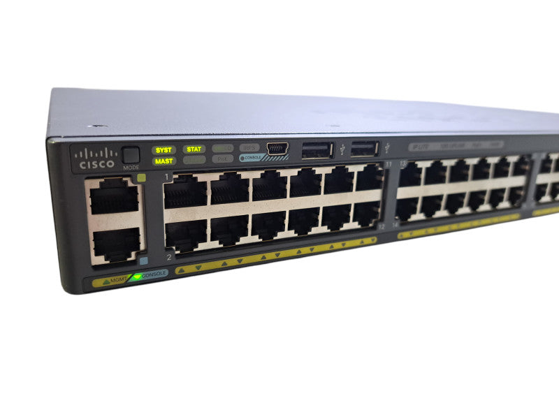 Cisco WS-C2960XR-48FPD-I V06 | 48-Port Gigabit PoE+ 740W Switch w/ 2x 10G SFP