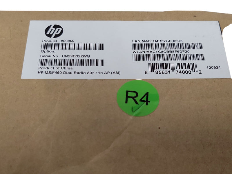 Open-Box HP J9590A MSM460 DUAL BAND DUAL RADIO 802.11n ACCESS POINT  _