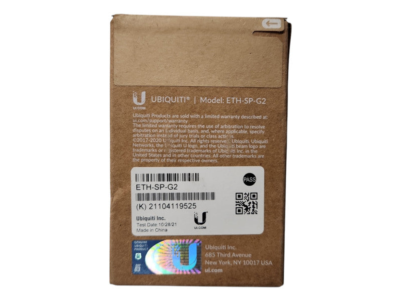 *NEW SEALED* Ubiquiti ETH-SP-G2 Ethernet Surge Protector Suppressor  Q
