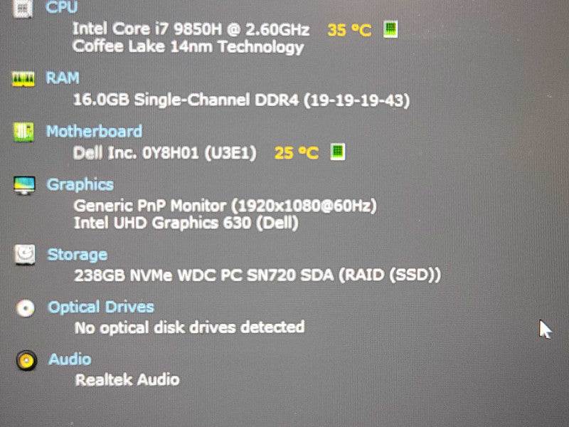 Dell Latitude 5501 | i7-9750H| 16GB DDR4| 256GB SSD READ  β Lap200