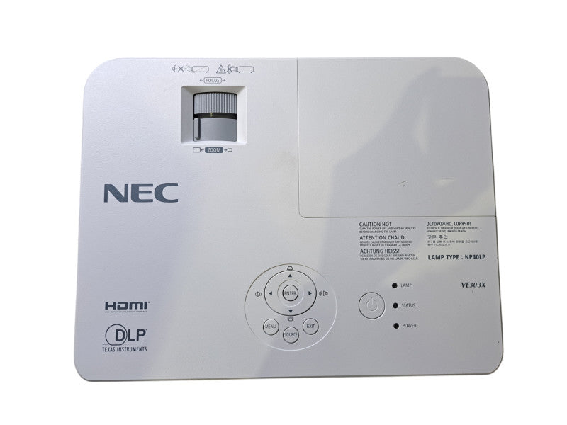 NEC NP-VE303X XGA Conference Room Projector | 454 Lamp HRS 90% Remain