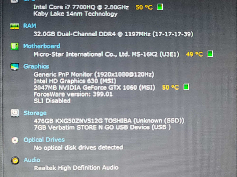 MSI GS63VR 7RF Stealth Pro| i7-7700HQ| 32GB DDR4| GTX 1060| 512GB SSD | READ β Lap200