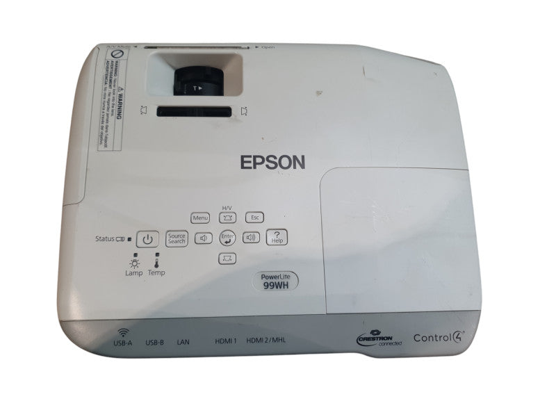 Epson PowerLite 99WH 3LCD Projector 3000 Lumens HDMI [67 Lamp Hours]