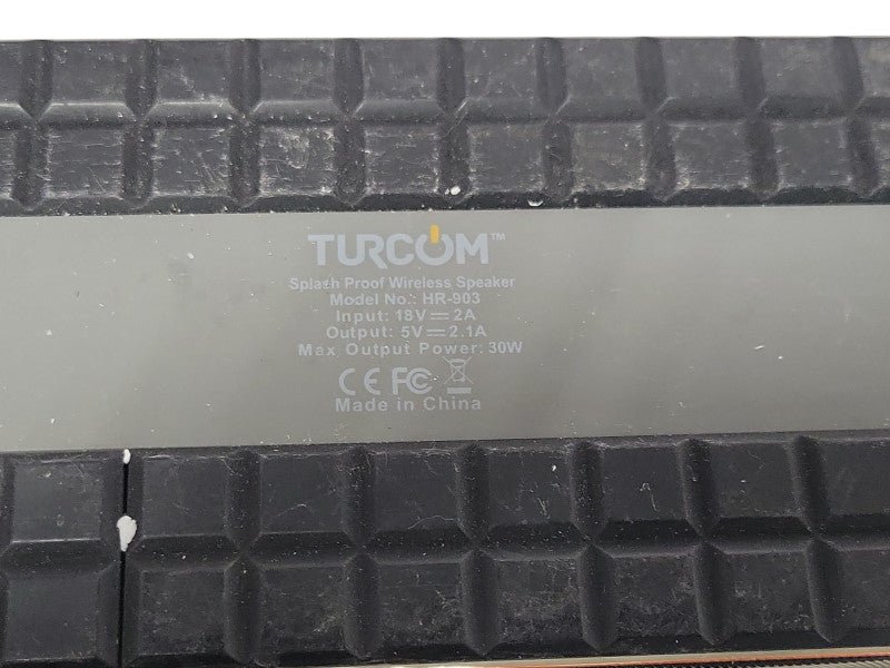 Turcom splash Proof wireless Speaker HR-903, READ _