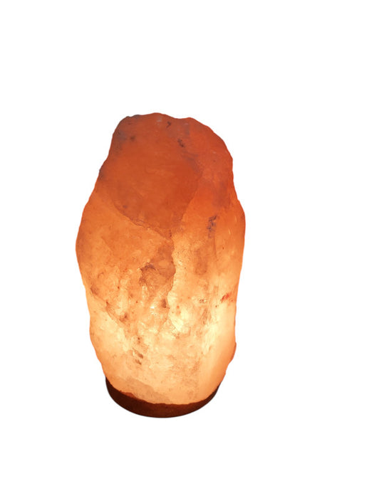 Himalayan Salt Rock Decorotive Light / Wood Base  =