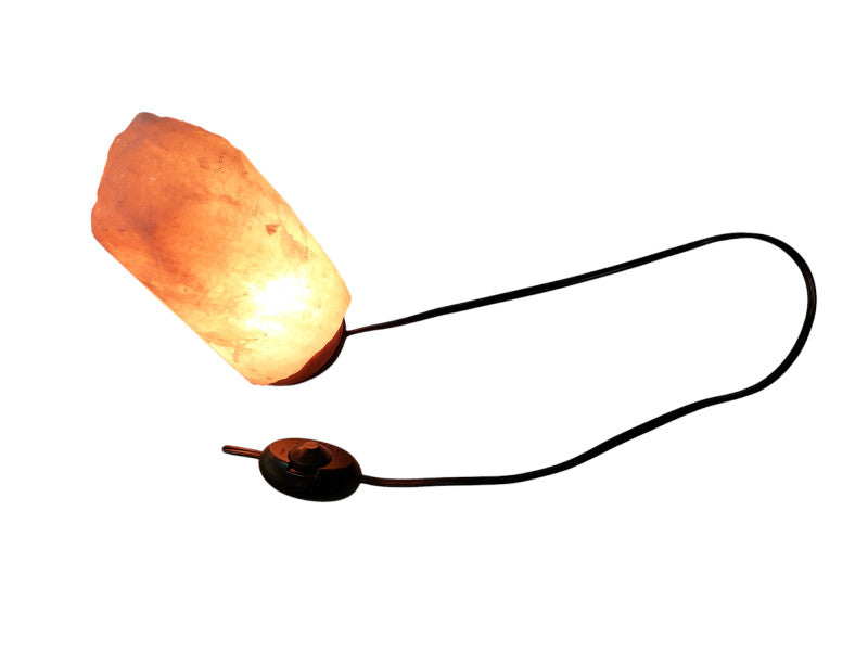Himalayan Salt Rock Decorotive Light / Wood Base  =