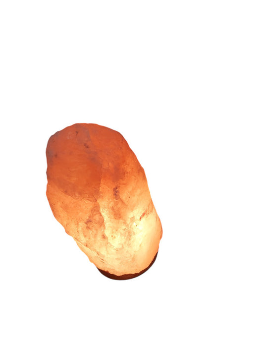 Himalayan Salt Rock Decorotive Light / Wood Base  =