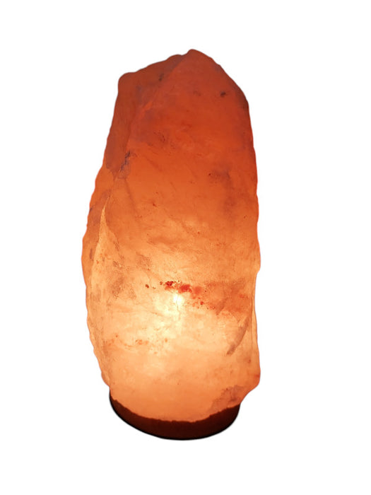 Himalayan Salt Rock Decorotive Light / Wood Base  =