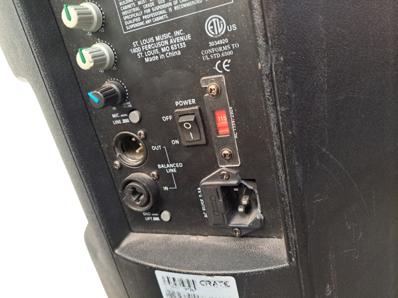 Crate PSM10P 200W PA Speaker| READ