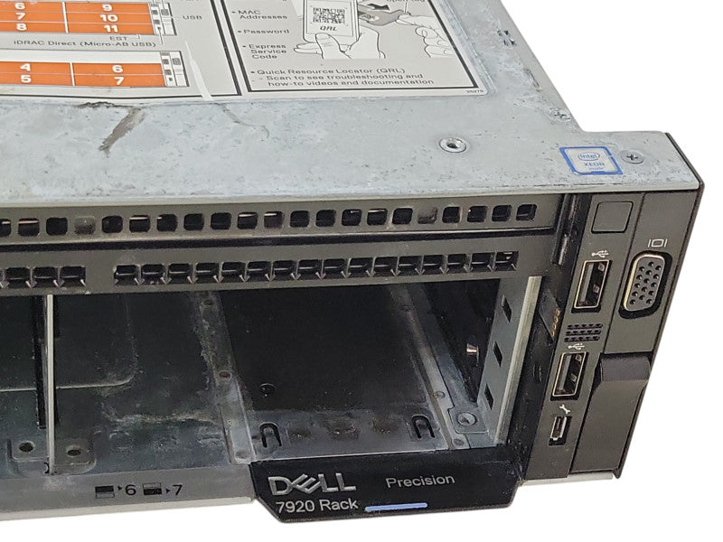 Dell Precision 7920 Rack, No CPU/RAM/Heat sink/Fan/PSU, READ _
