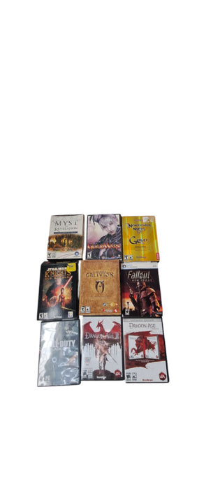 9x Retro PC Video Game Bundle | READ